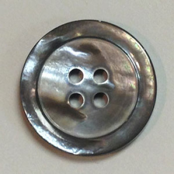 MP-224-Grey Smoke Mother of Pearl Button, 7/8"